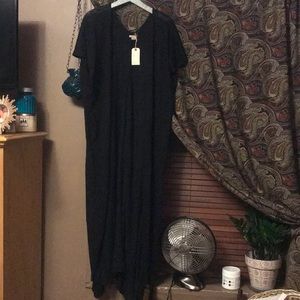 Long black lace kimono/cover up